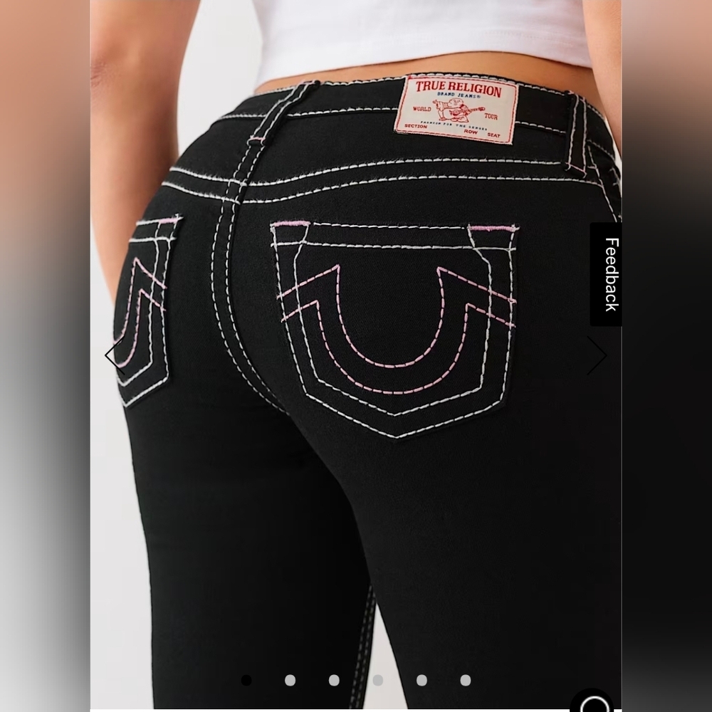 True Religion BECCA MID RISE BIG T BOOTCUT JEAN Size 28